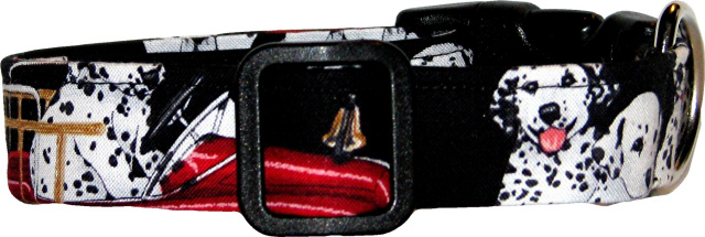 Fire Rescue Dalmations Dog Collar